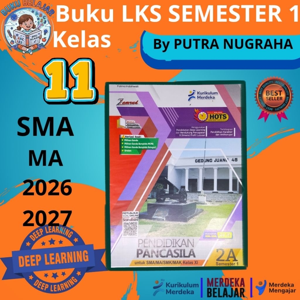 LKS SMA/MA KELAS 11 PP/PKN/PPKN(Pendidikan pancasila) SEMESTER 1 TAHUN 2026-2027 KURIKULUM MERDEKA/D