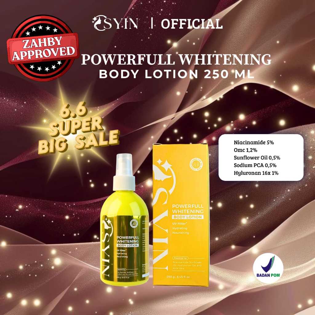 POWERFULL WHITENING Body Lotion 250ml Osyin Glow