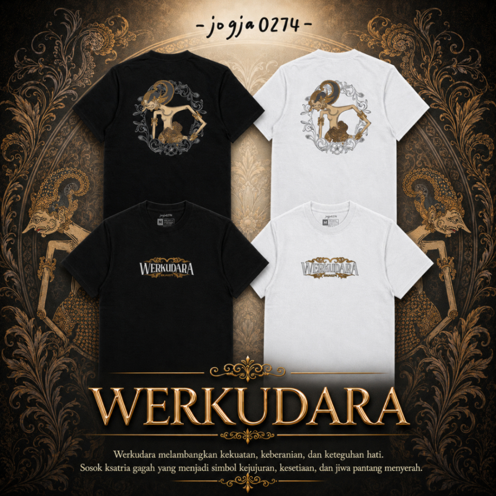 Jogja0274 Kaos Jawa Werkudara - Kaos Pria Lengan Pendek MTJ 203