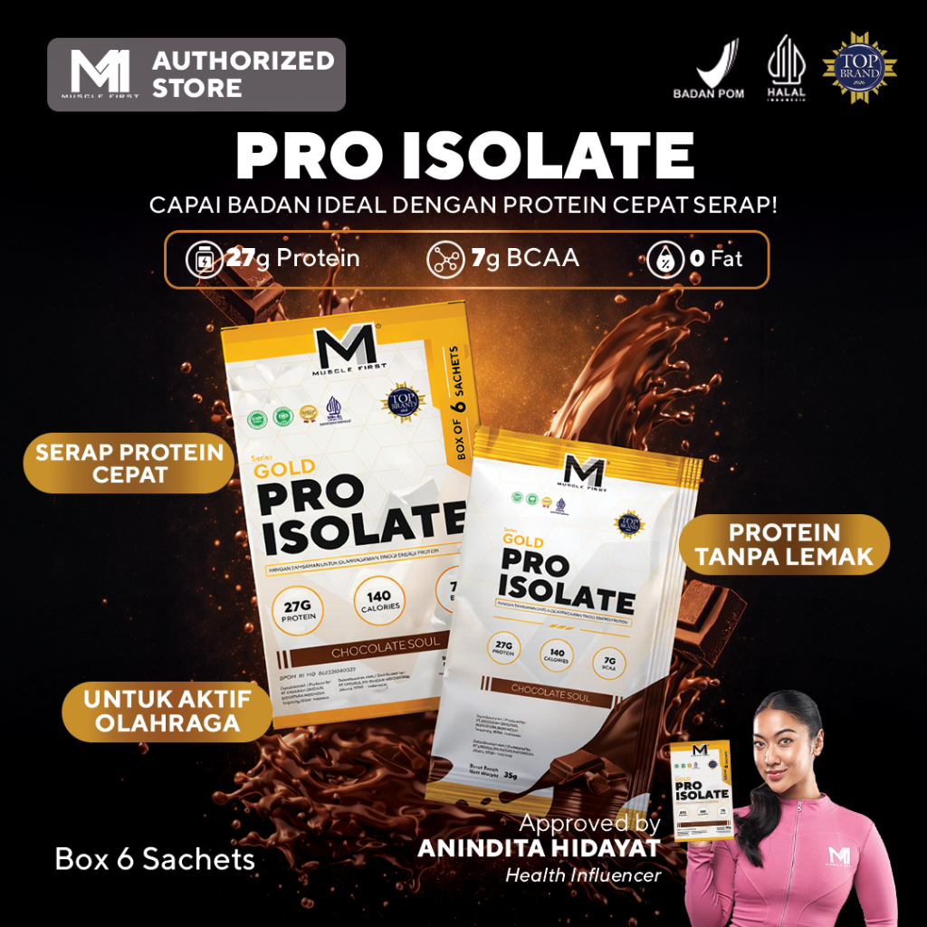 MUSCLE FIRST Pro Isolate Box - Whey Protein Suplemen Fitness
