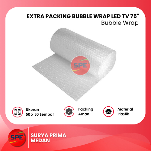 Extra Tambahan Packing Bubble Wrap Untuk LED TV 75 INCHI