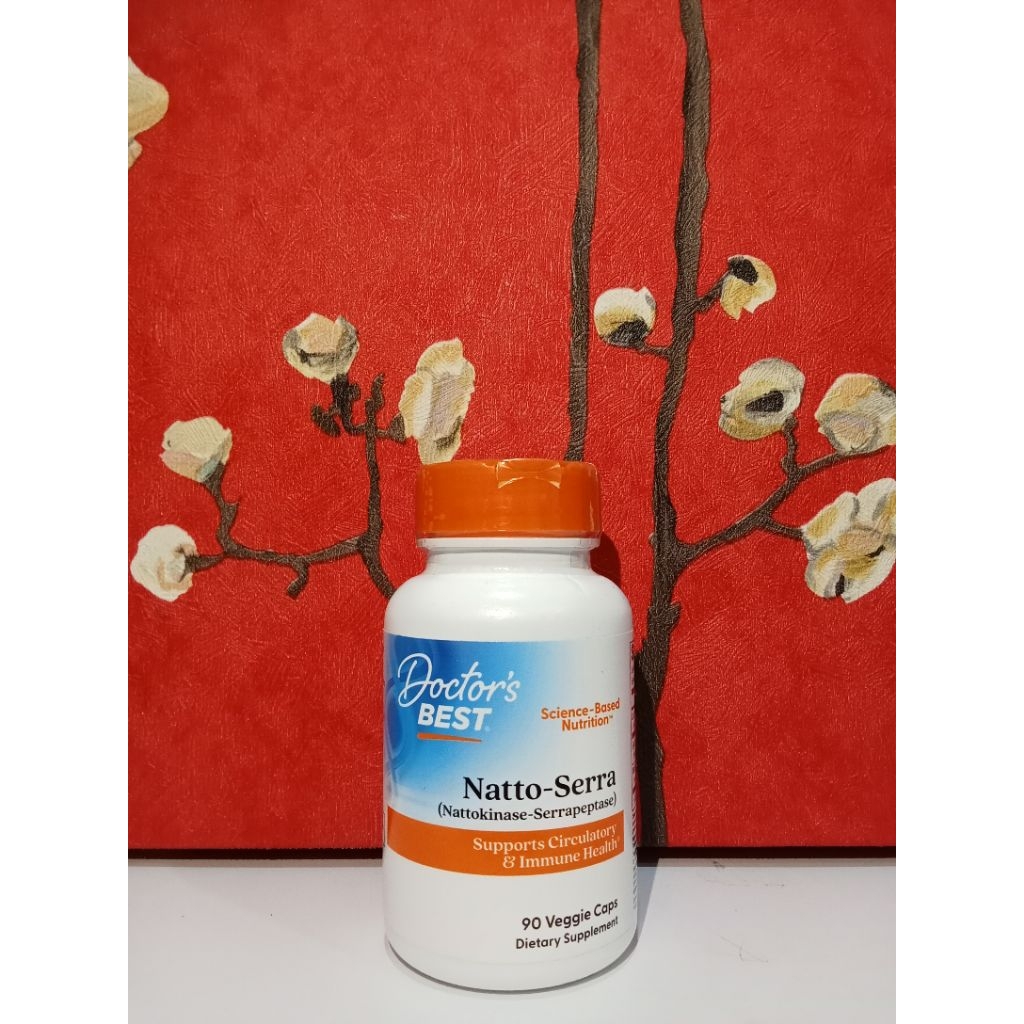 Doctor's Best dr natto serra nattokinase serrapeptase 90 kapsul