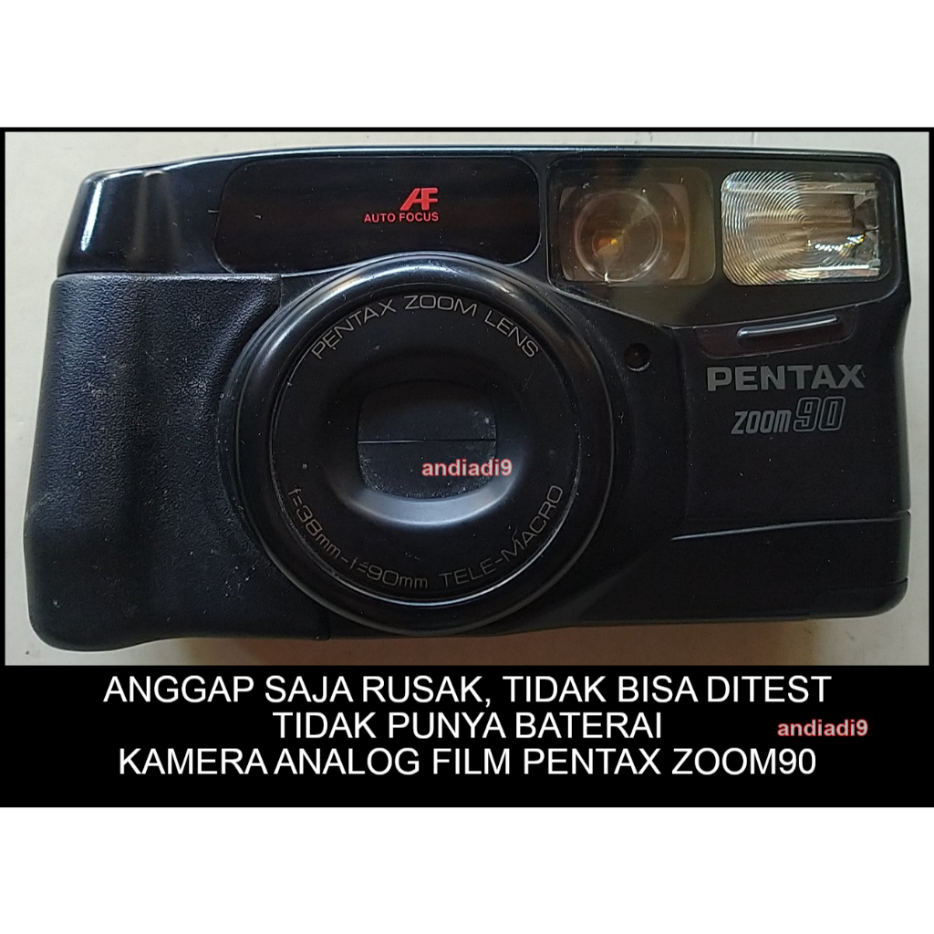 ANGGAP RUSAK MATOT KAMERA ANALOG FILM PENTAX ZOOM90 BAHAN PAJANGAN DISPLAY KANIBAL SERVICE