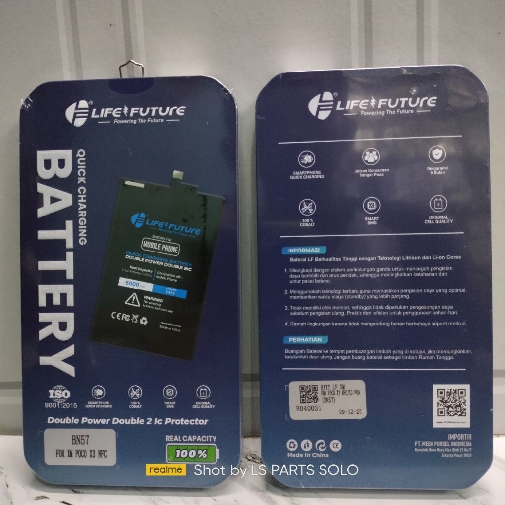 Baterai LF Double Power ~ BN57 / BN 57  X3/X3 Pro