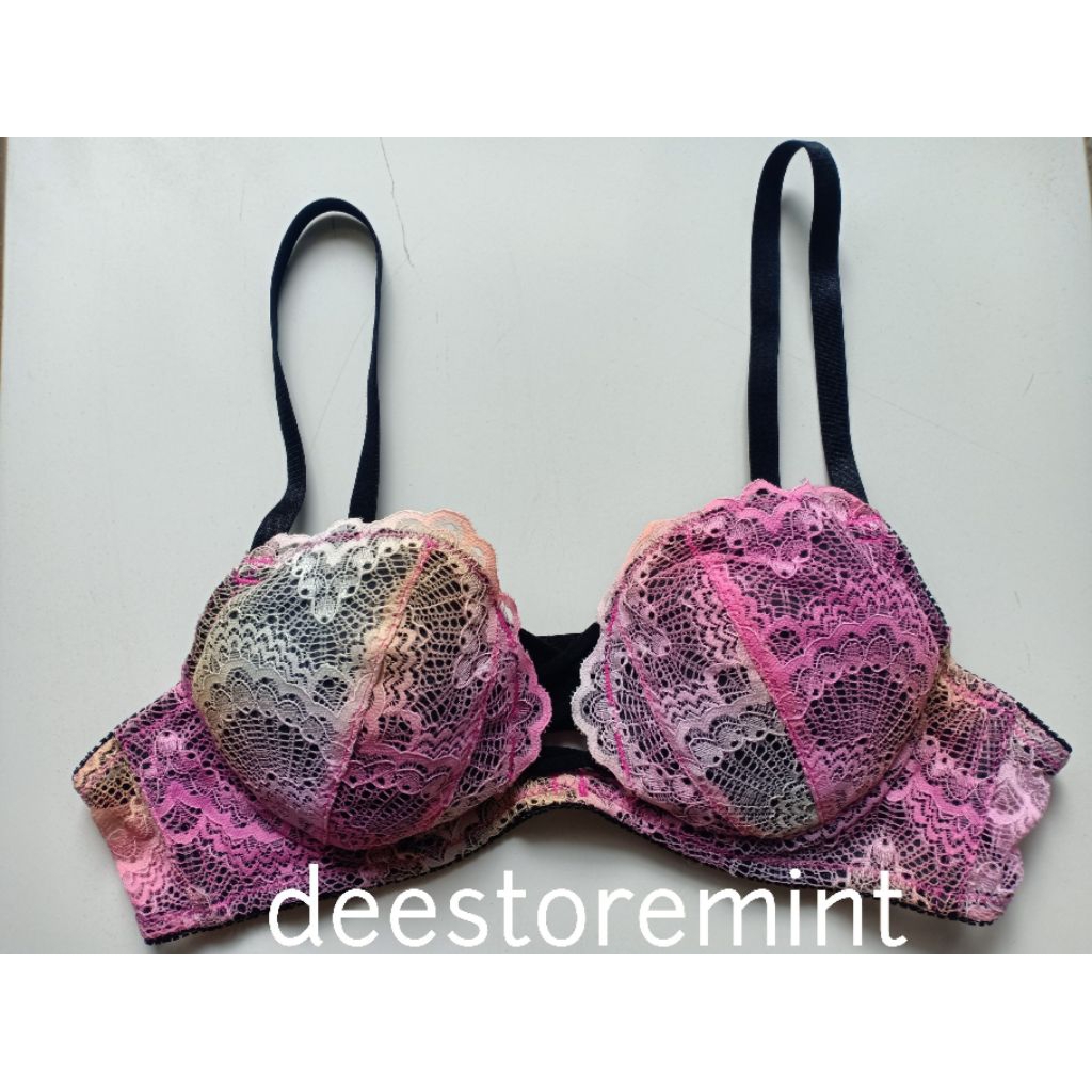 bra busa rainbow tali hitam