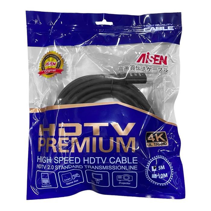 Kabel HDMI 4K HDTV PREMIUM AISEN 1.5M/3M/5M HDTV PREMIUM KABEL HIGH SPEED 2.0