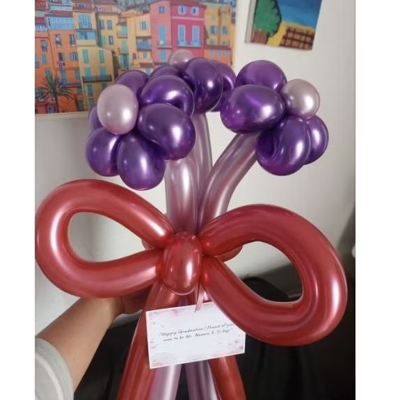 Buket Bunga Balon untuk hadiah sempro wisuda ultah