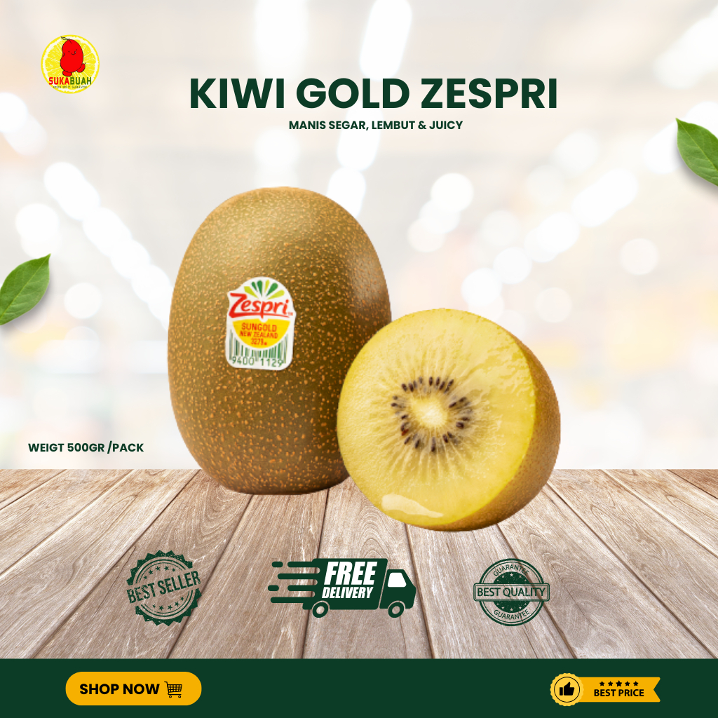 KIWI GOLD ZESPRI JUMBO 500 GRAM ISI 3 PCS