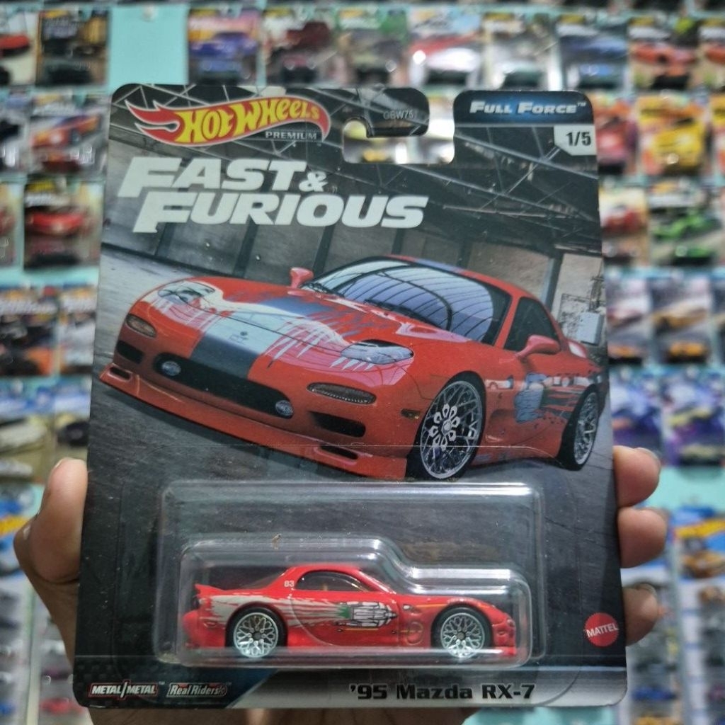 HOT WHEELS PREMIUM FAST AND FURIOUS MAZDA RX-7 FULL FORCE
