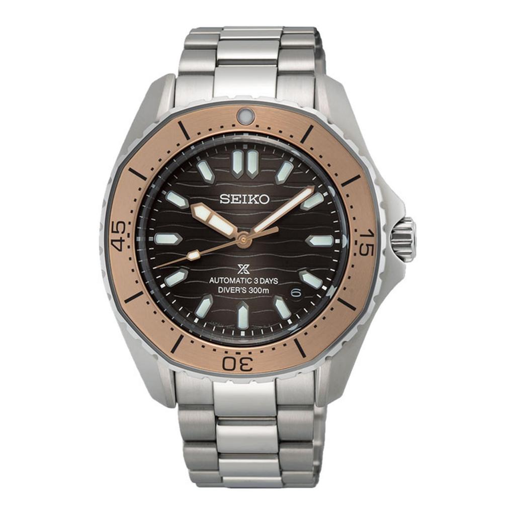 Jam Tangan Pria Seiko SPB485J1 Diving Watch Stainless Steel Abu-abu Metalik