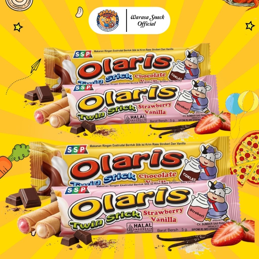Olaris - Twin Stick, Snack Enak Dengan Kerenyahan Disetiap Gigitannya