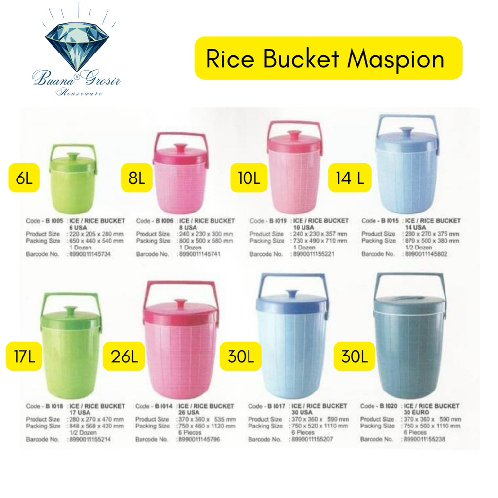 Rice Bucket Maspion | Termos Nasi Maspion | Termos Nasi Murah