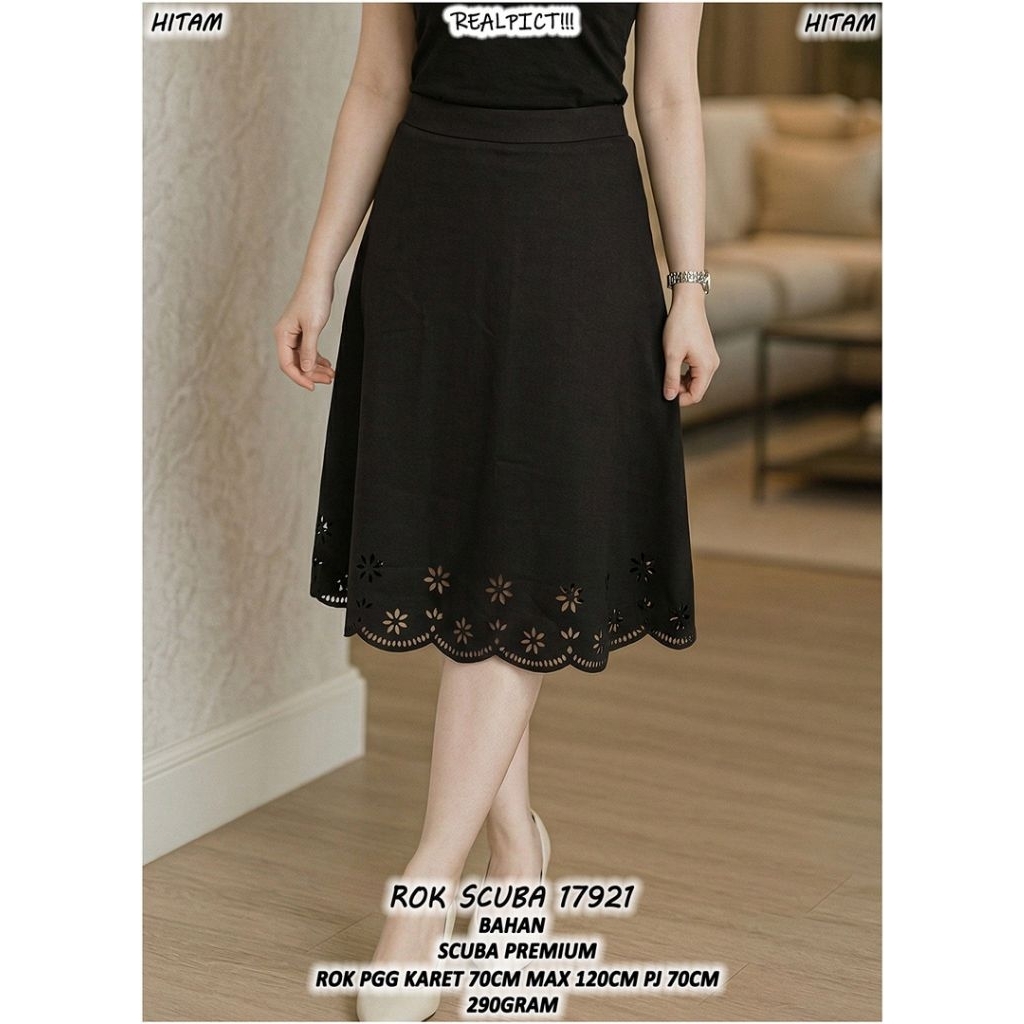 ROK FASHION WANITA KEKINIAN SCUBA LASER PREMIUM LP 70-120CM / 17921