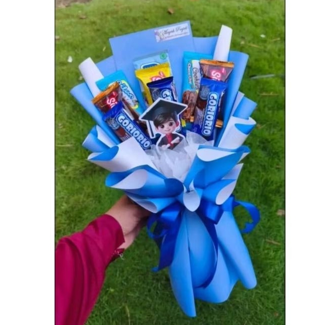 Buket Snack wisuda murah/buket wisuda TK /buket wisuda anak murah