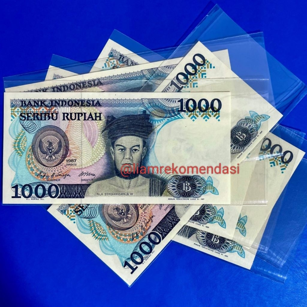 Kertas Kuno 1000 Raja Sisingamangaraja XII Tahun 1987