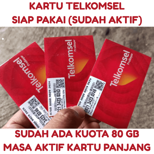 Kartu Perdana Telkomsel Simpati Dapat Kuota 80GB Siap Pakai Nasional Exp Des 2027