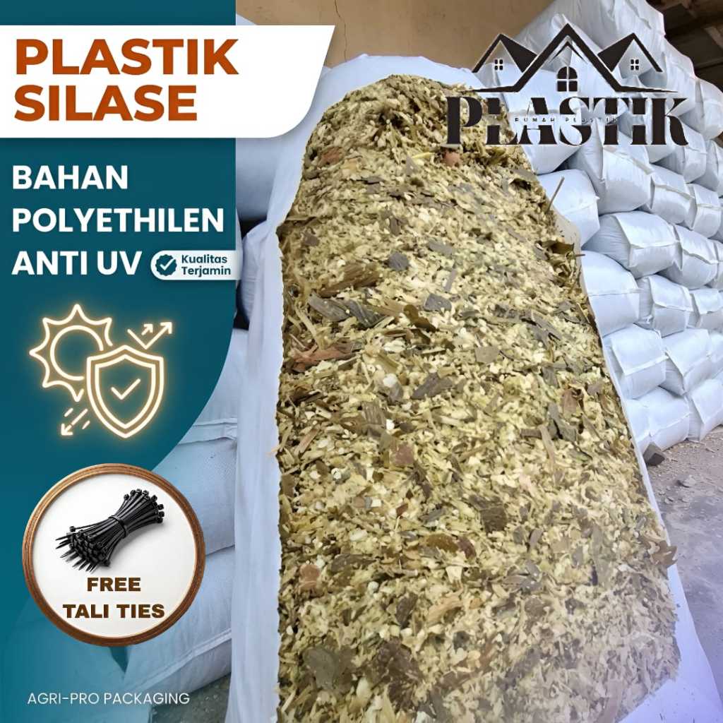 PLASTIK SILASE FERMENTASI PAKAN TERNAK / PLASTIK PAKAN TERNAK BAHAN LDPE MURNI / PLASTIK PAKAN TERNA