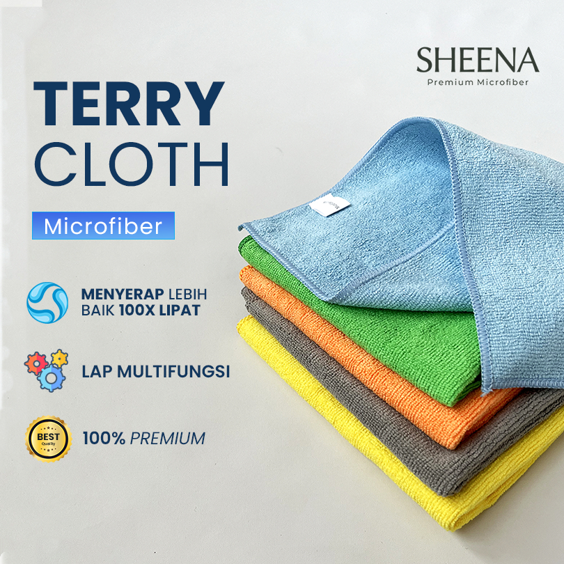 Lap Microfiber Serba Guna 320 GSM Daya Serap Tinggi GROSIR 250 PCS, Lap Microfiber Multifungai Kuali