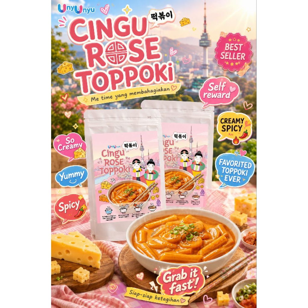 Toppoki with Cheese Mozarela / Raboki / Cingu Toppoki