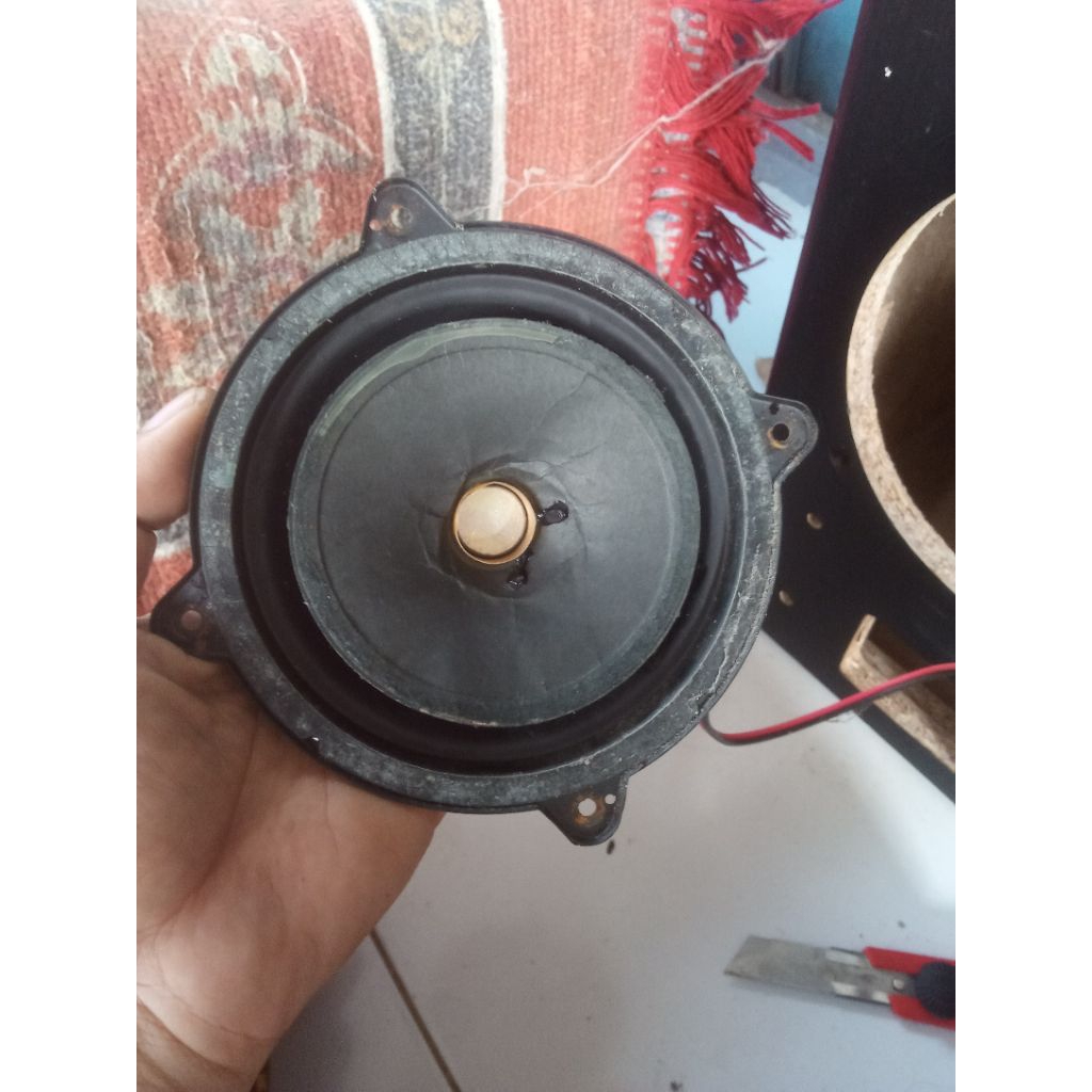 speaker midle bekas Polytron xbr rusak