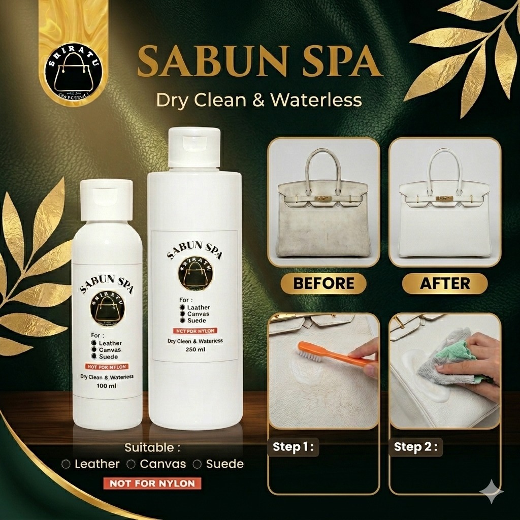 Sriratu Bag Spa Cleaner | Sabun Pembersih Tas Kulit & Sintetis