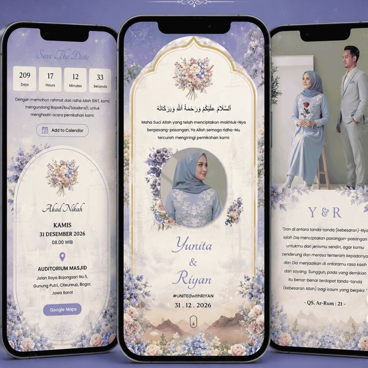 Undangan Digital Web Islamic Heavenly
