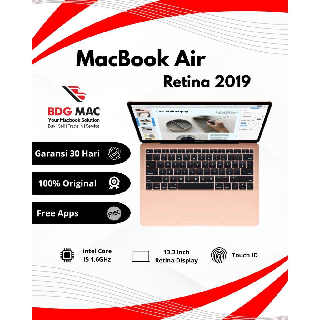 MacBook Air 2019 13 inch Ram 16GB 8GB SSD 128GB 256GB 512GB Second Original