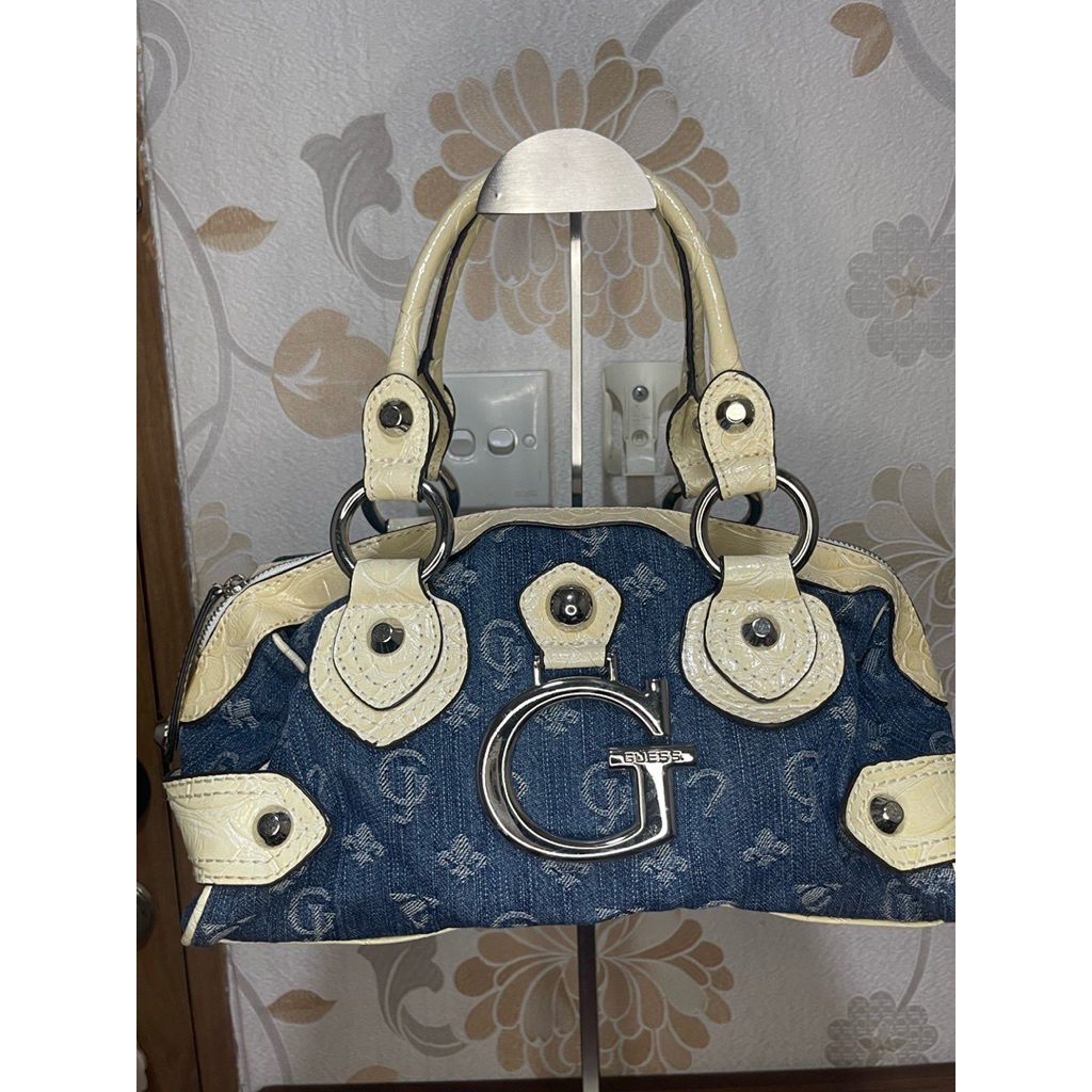 tas gues55 hand bag denim