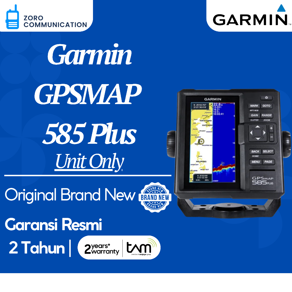 Garmin GPSMAP 585 Plus Unit Only– Fishfinder & GPS Original Garansi Resmi 2 Tahun GPSMAP 585