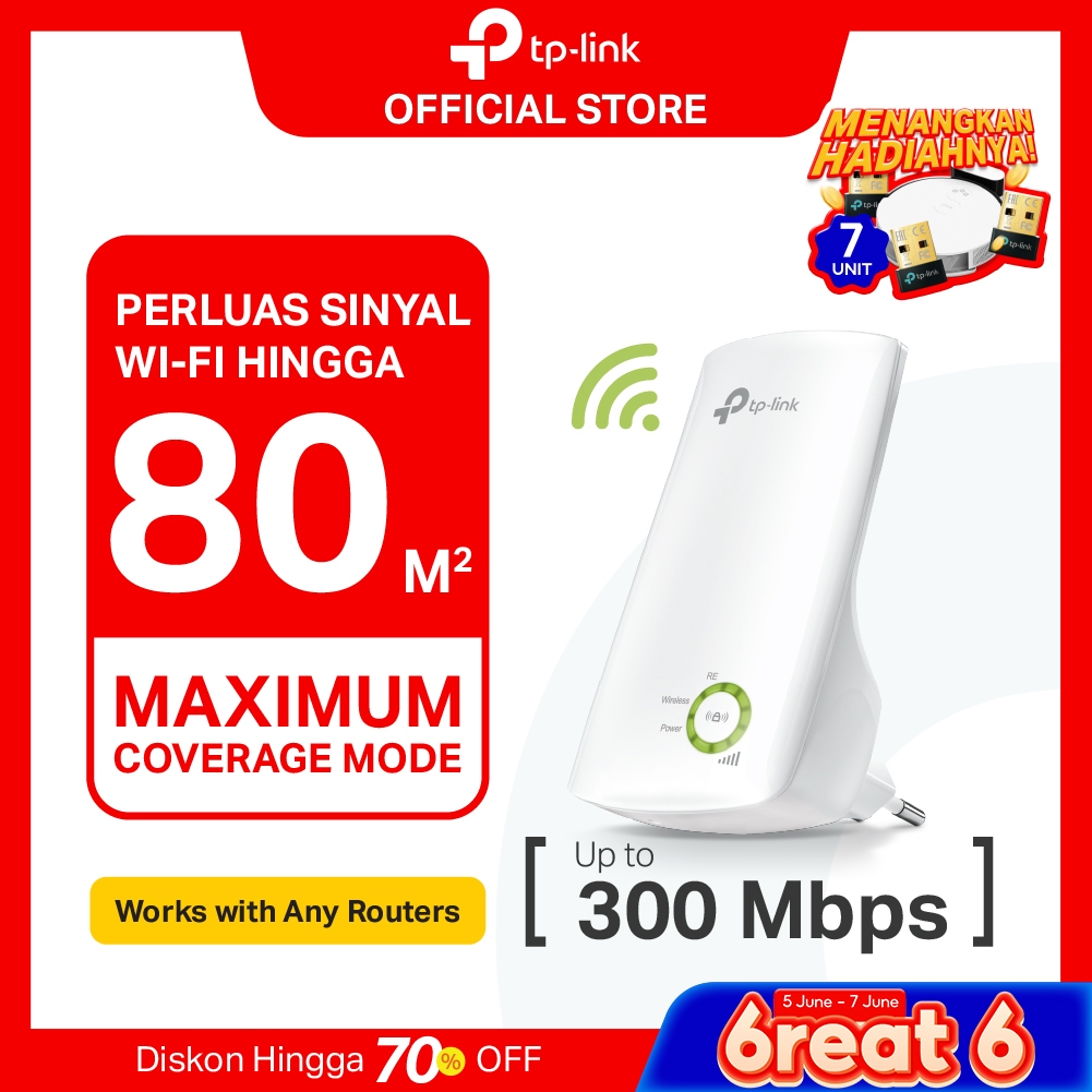 TP-Link TL-WA854RE | 300Mbps Wi-Fi Range Extender | Wireless Repeater | Penguat Sinyal WiFi | WPA