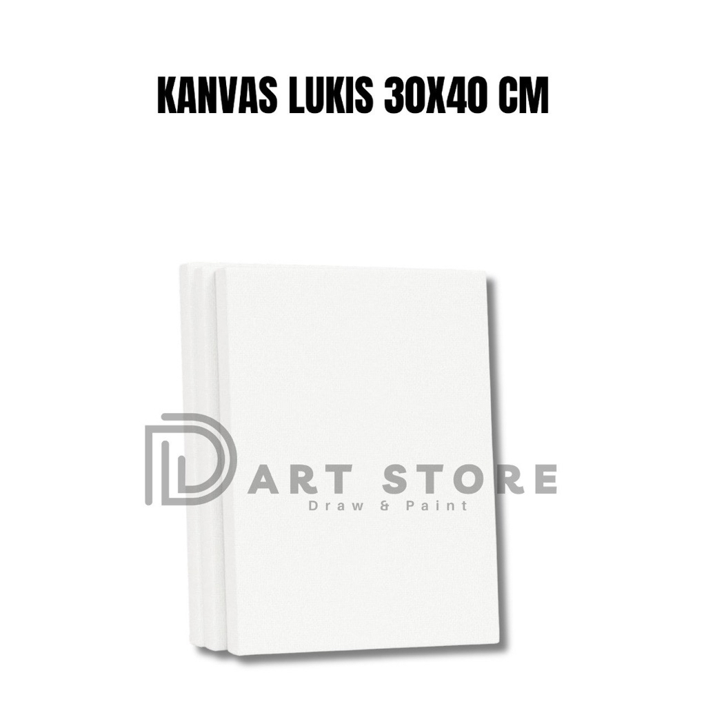 TERMURAH kanvas lukis ukuran 30x40cm / kanvas putih / kanvas lukis siap pakai / kanvas lukis mewarna