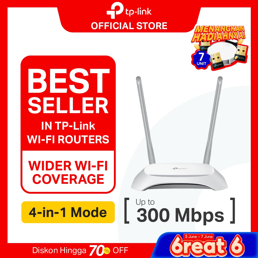 TP-Link TL-WR840N | 300Mbps WiFi N Router I IPv6 IPTV | Router | Access Point | Extender | WPA3