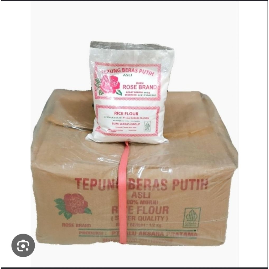 Tepung beras Rose brand 500 g (1 dus 5 kg)