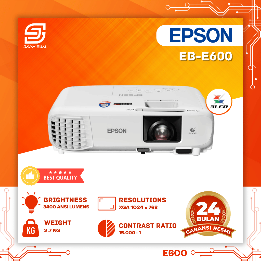 EPSON PROYEKTOR EB-E600 EB E600 EBE600 - EPSON PROJECTOR EB-E600