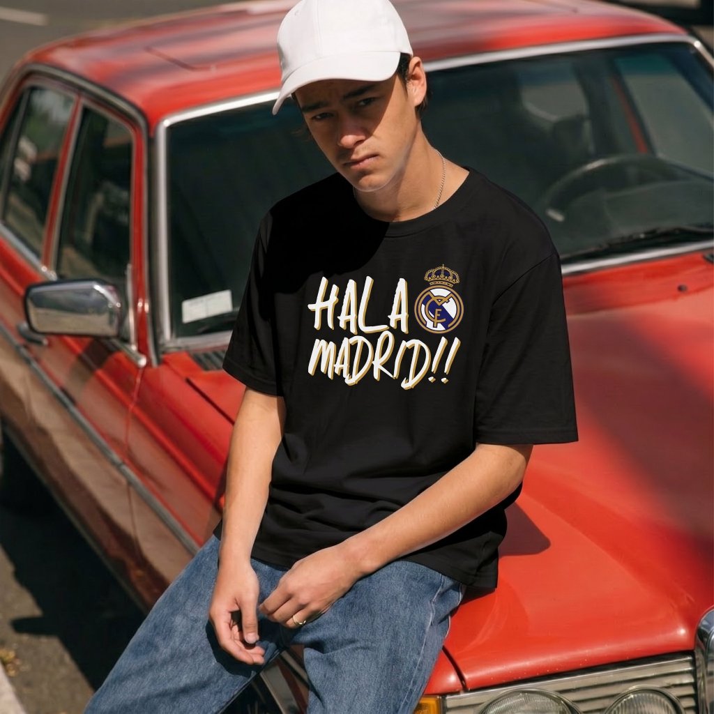 OVERHEADKICK PREMIUM TEES HALA MADRID T-SHIRT / KAOS BOLA / KAOS TIM REAL MADRID FC / KATUN COMBED 2