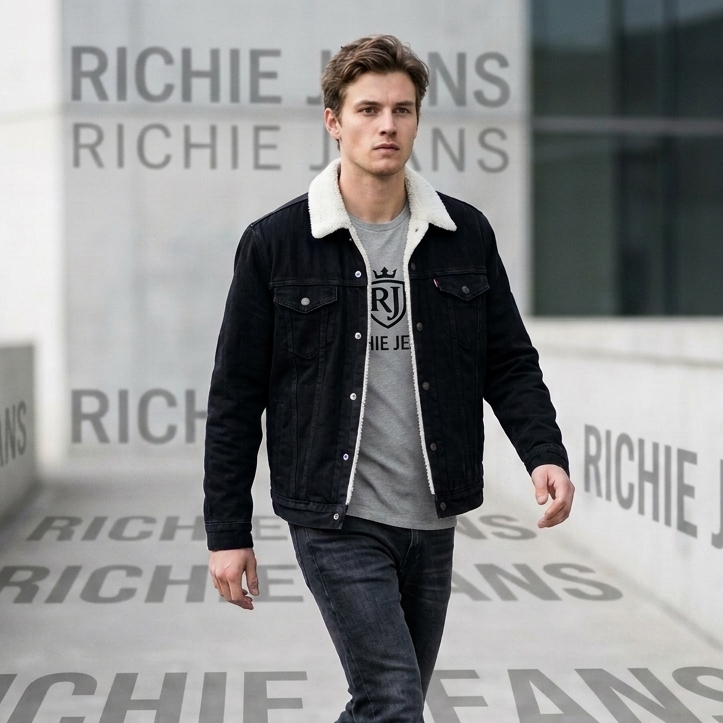 Richie Jeans_JACKET DENIM JEANS SHERPA PRIA WANITA