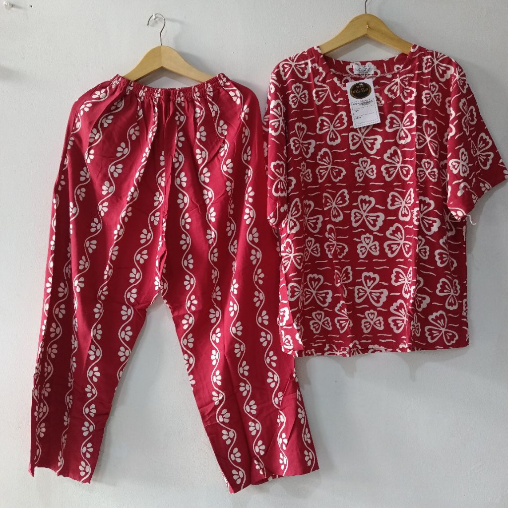 SETELAN CP BATIK LUZA JUMBO ld 120cm  / ONE SET JUMBO  by BATIK TULIP PEKALONGAN / SETCEL SPK JUMBO 