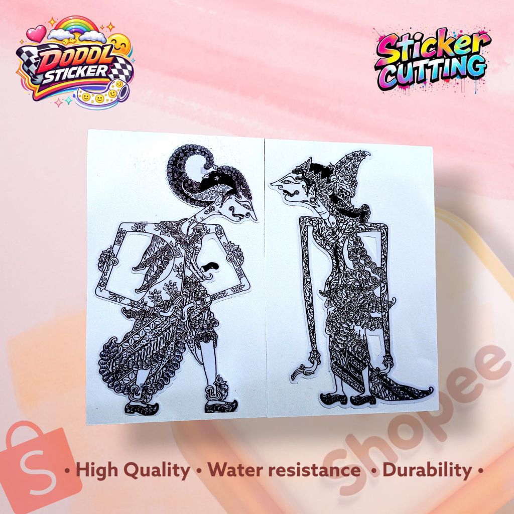 Sticker Printing Wayang Kamajaya dan Kamaratih