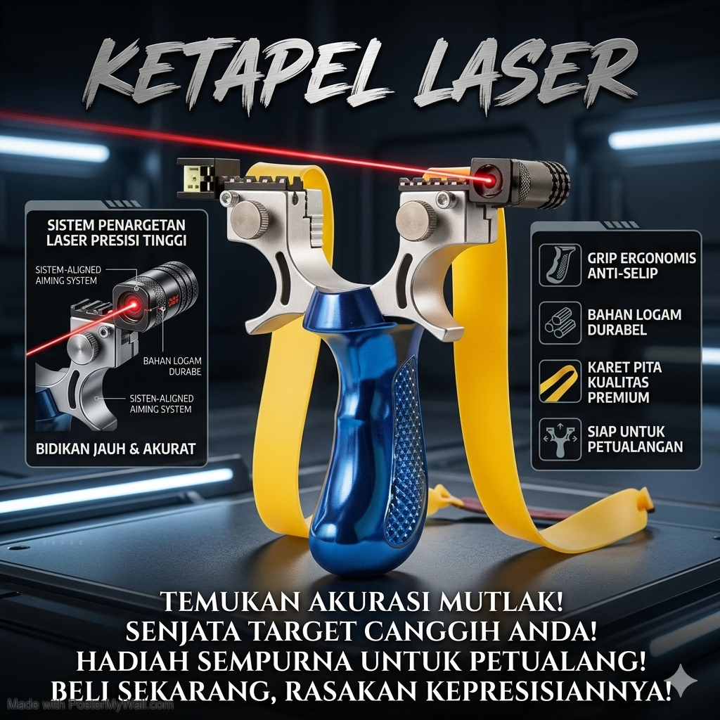 [FULL POWER] Ketapel Laser Modern Tactical Slingshot Ketapel Berburu Dengan Laser