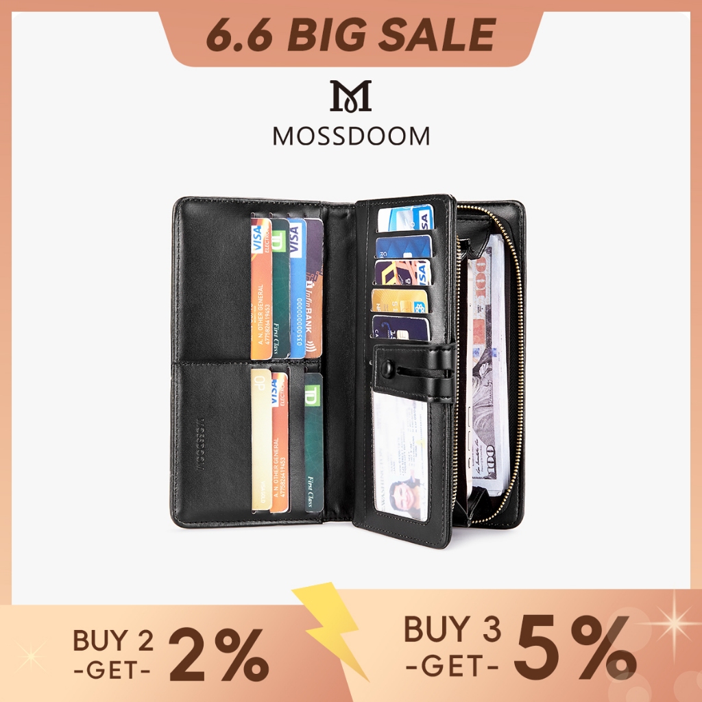 MOSSDOOM Dompet Wanita Serbaguna Panjang