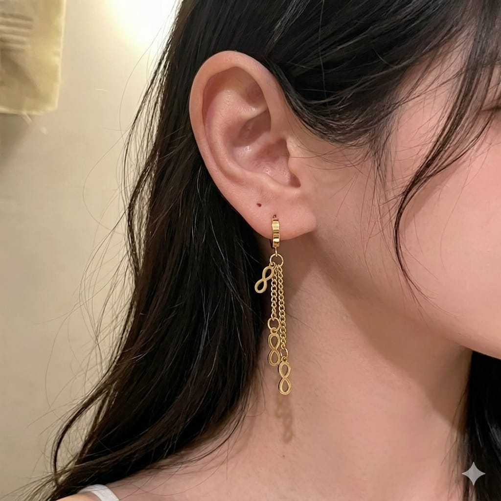 Mitraaccesories COD Anting Capit Titanium Jurai Anti Luntur