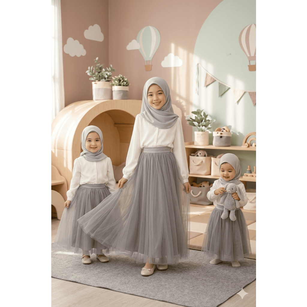 ROK TUTU ANAK 1LAYER & 2 LAYER , ROK TILE ANAK , ROK MEWAH ANAK