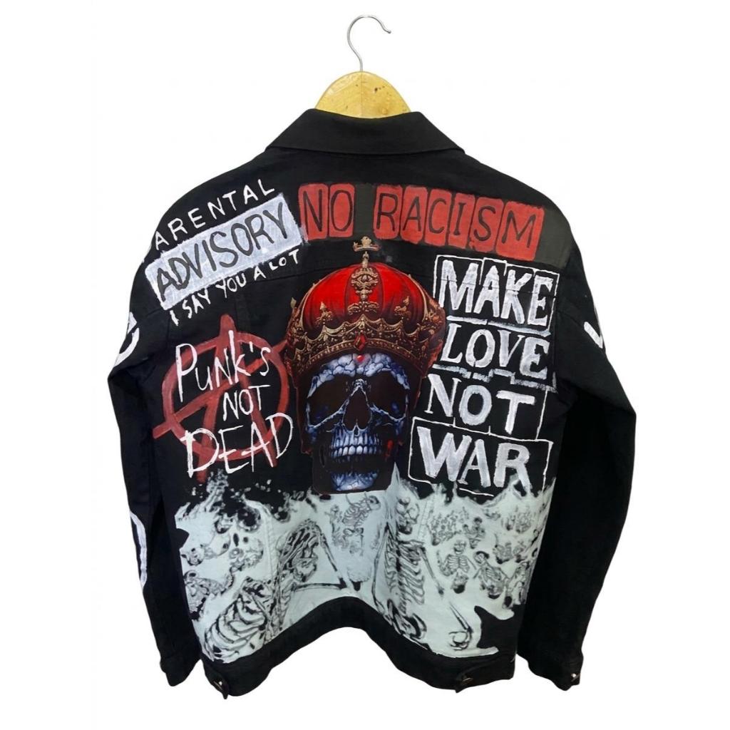 Jaket Denim Punk's Streetwear