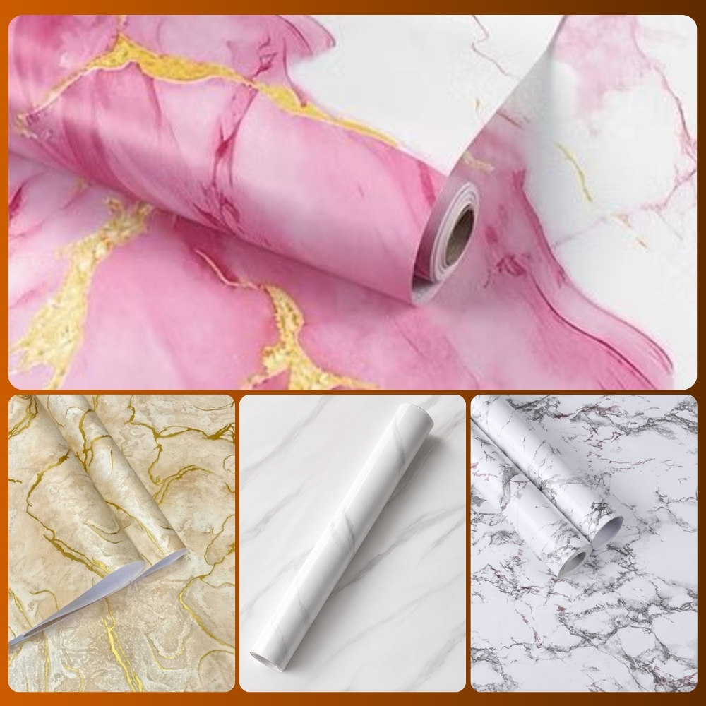 Wallpaper Dinding Motif Granit Pink Walpaper Dinding Motif Marmer Granit Wallpaper Meja Bahan PVC