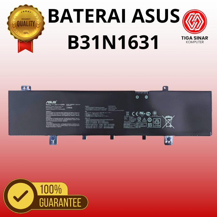 Baterai Laptop Asus B31N1631 Compatible Garansi 8 Bulan | VivoBook Max X441 X441U X441UV Series