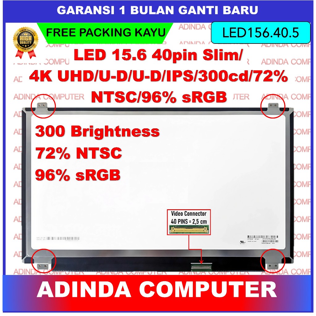 LED LCD Asus ROG G501J G501JW G501V G501VW UX501V GL502VM G551VW 15.6 inch 4K 40 Pin UHD LP156UD1-SP