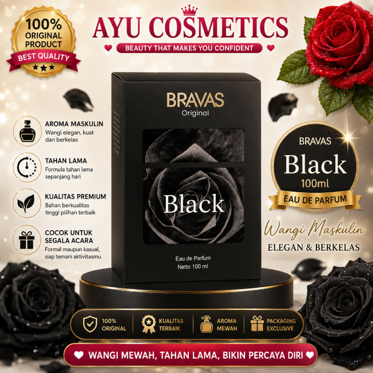 BRAVAS Original Eau De Parfum Black 100 ml