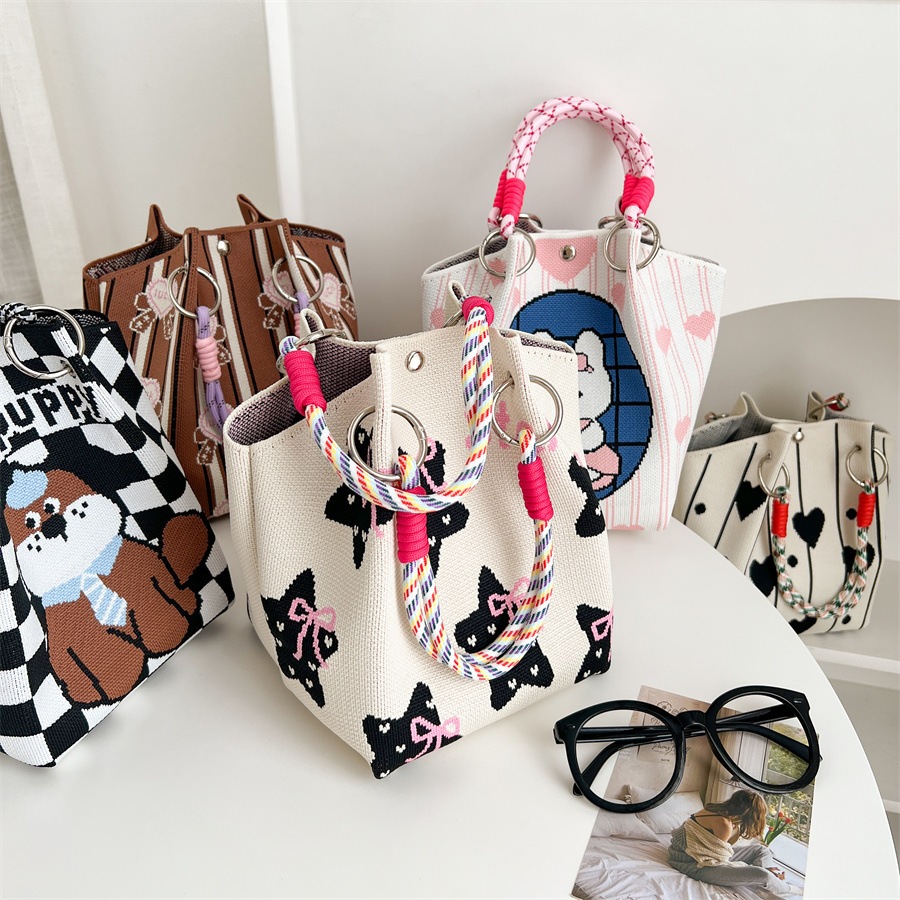 Tas Rajut   Knitted Mini Bag Korea  Tas Fashion Korea Wanita Kekinian