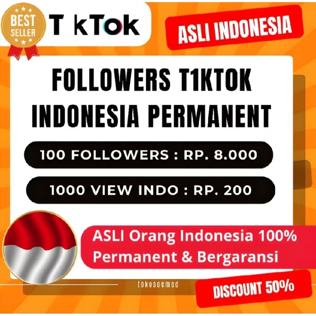 Follower TikTok Indonesia Real, Permanen, dan Pasif