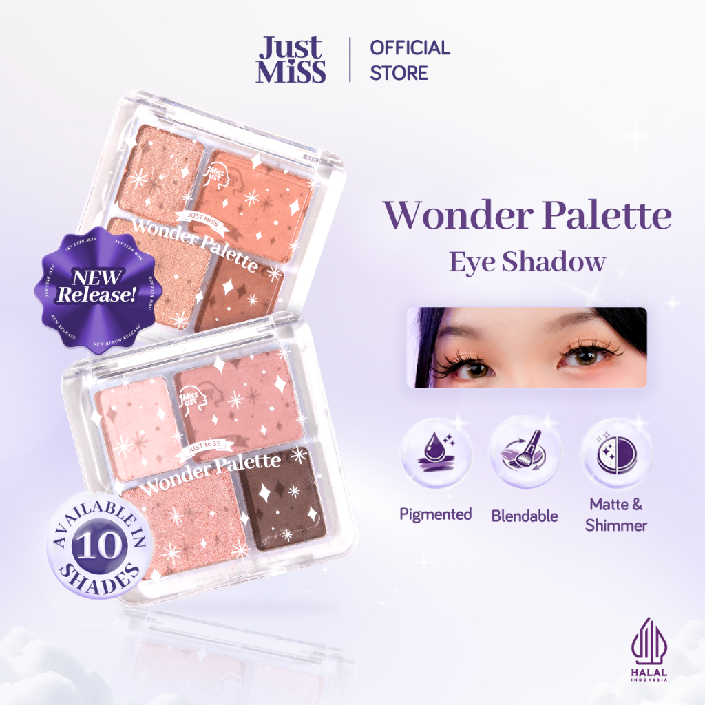 JUST MISS Wonder Palette Eye Shadow 5g - Makeup Mata Cosmetic, Komestik Perona Mata, Original